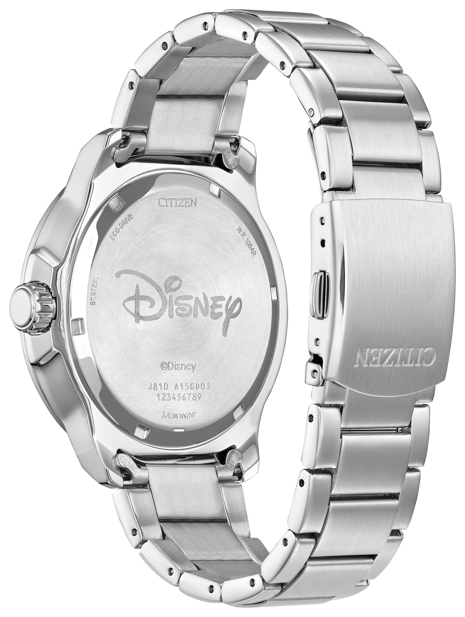 Mickey Astronaut Black Dial Stainless Steel Bracelet AW1709-54W